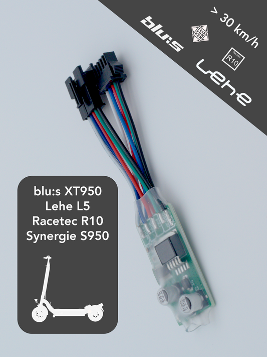Tuning Chip Entdrosseln 35 km/h Blu SXT 950, racetec R10, Lehe L5, Synergie S950 - 35 km/h geschwindigkeitsbegrenzung aufheben