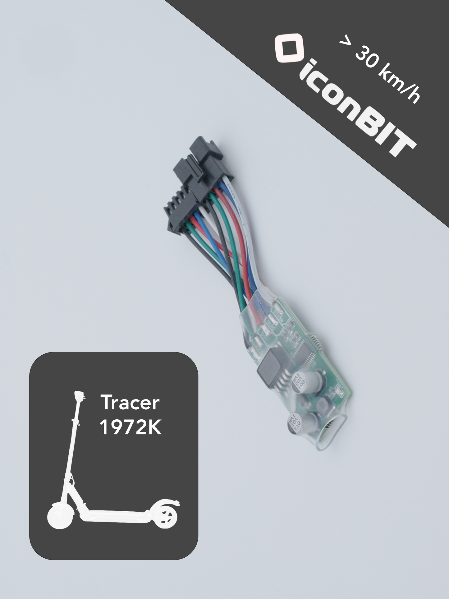 Iconbit 1972k tuning Chip auf 30 km/h - Geschwindigkeitsbegrenzung aufheben - Entdrosseln von 20 km/h auf 30 km/h - escooter scooter tuning
